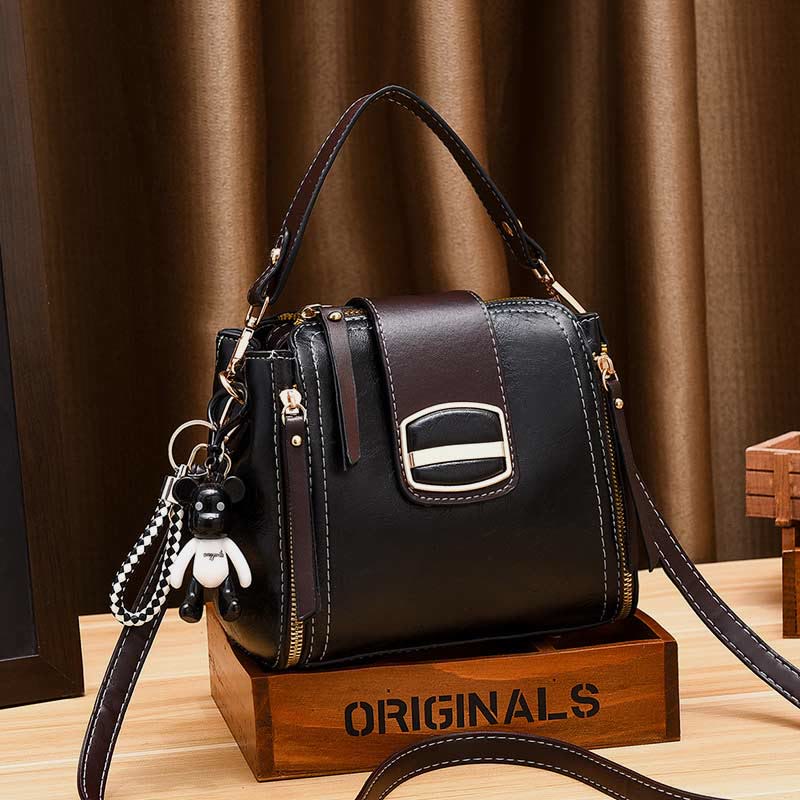 Top-Griff-Tasche für Damen, täglicher Einkaufsbeutel, Umhängetasche aus Leder