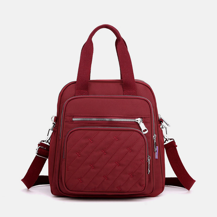 Multifunktionale leichte Prägung Elegante Handtasche Umhängetasche Rucksack