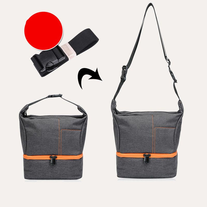 Kameratasche mit Crossbody-Gurt für SLR DSLR Objektive Kabel Zubehör