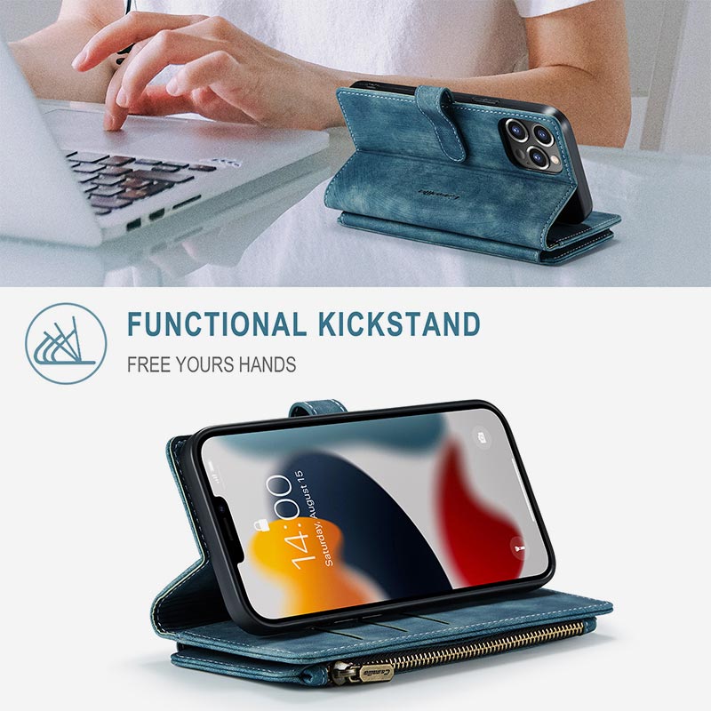 Retro-Handytasche aus Leder für iPhone und Samsung mit Münzfach