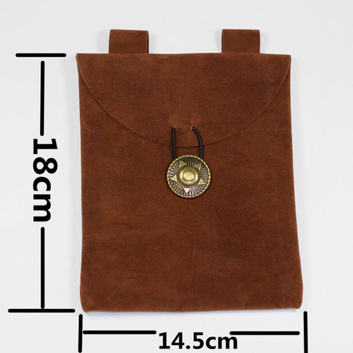 Mittelalterliche Gürteltasche Wikinger Ritter Leder Aufbewahrungsgürteltasche