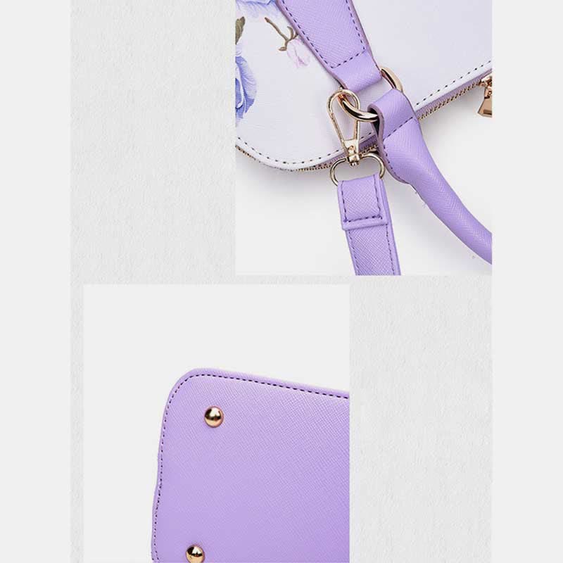 Damen Umhängetasche mit Blumenmuster, Umhängetasche, Schultertasche