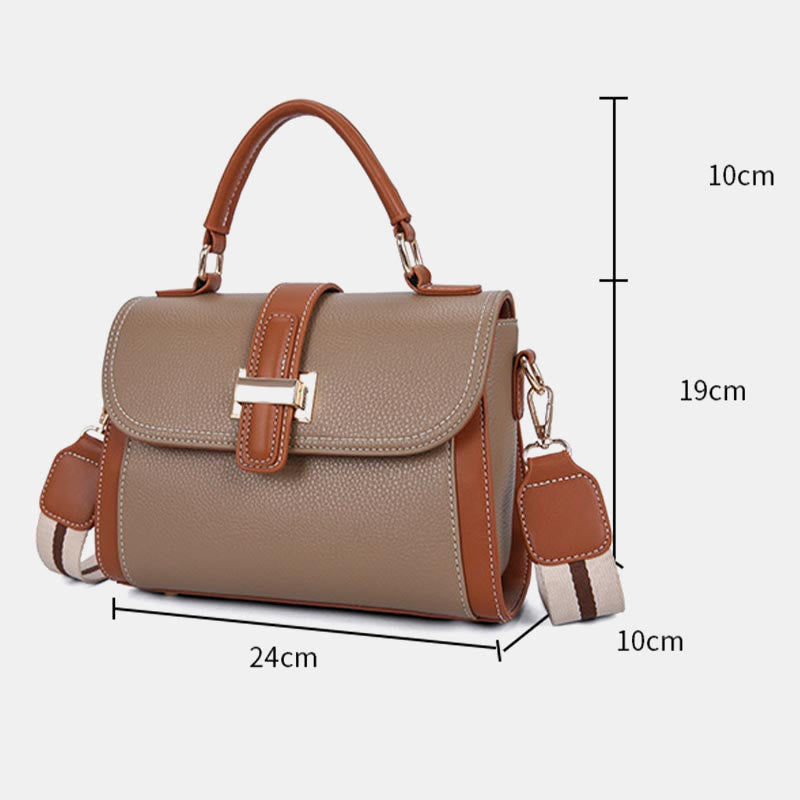 Top-Griff-Tasche für Damen PU-Leder Minimalistische Umhängetasche
