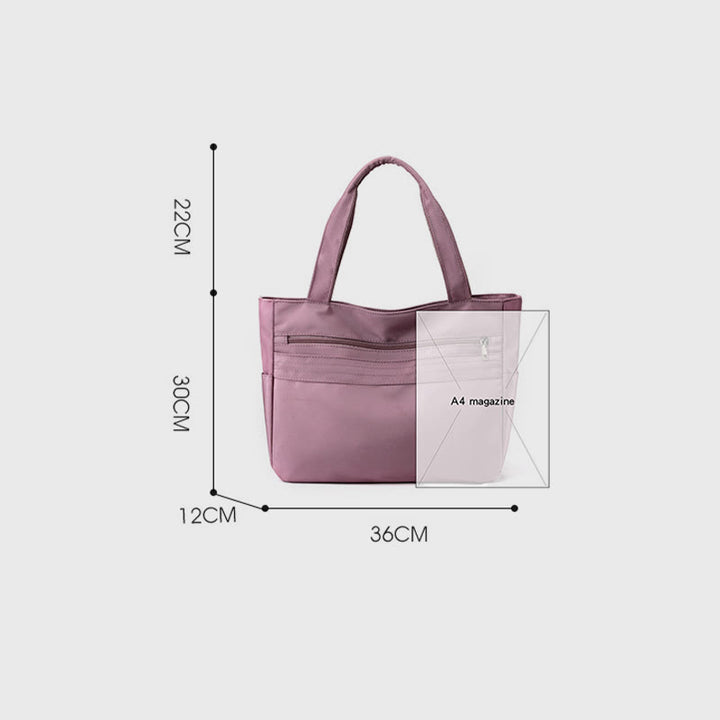Einkaufstasche für Damen, einfache, lässige Einkaufshandtasche aus Nylon