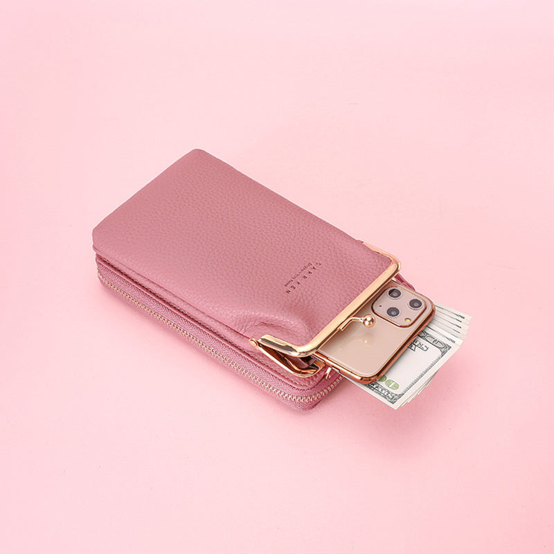 Multifunktionale Kiss-Lock Crossbody-Telefontasche