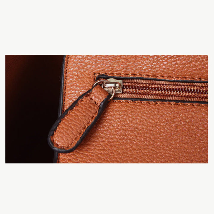 Klassische Tragetasche für Damen, einfarbig, Set mit Pendlertaschen für Büro und die Arbeit