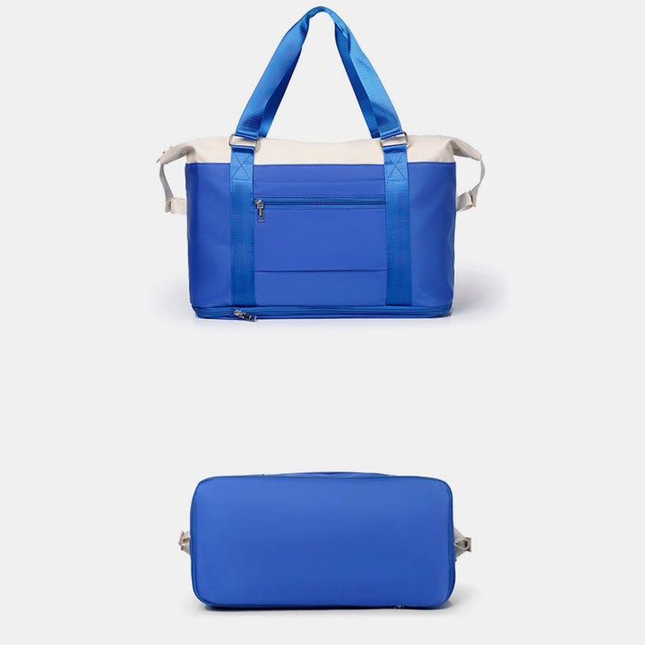 Reisetasche für Damen, große Aufbewahrungstasche mit Fach für trockene und nasse Abteile