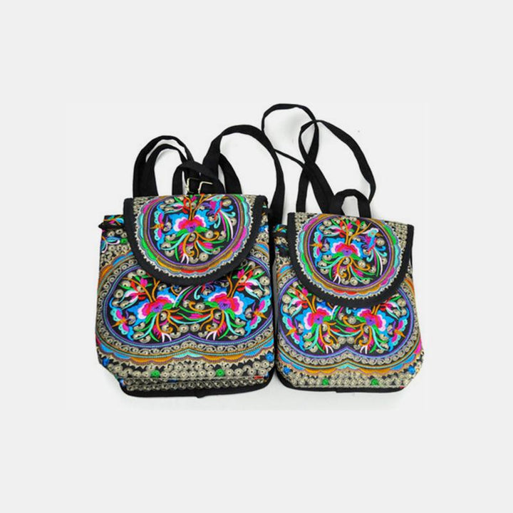 Reiserucksack mit ethnischer Vintage-Stickerei