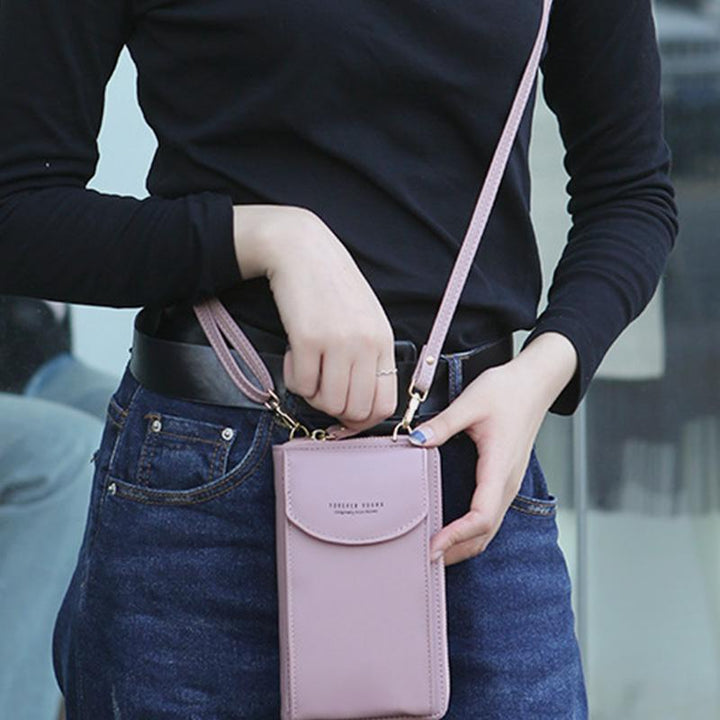 Solide Telefontasche mit mehreren Taschen und großem Fassungsvermögen