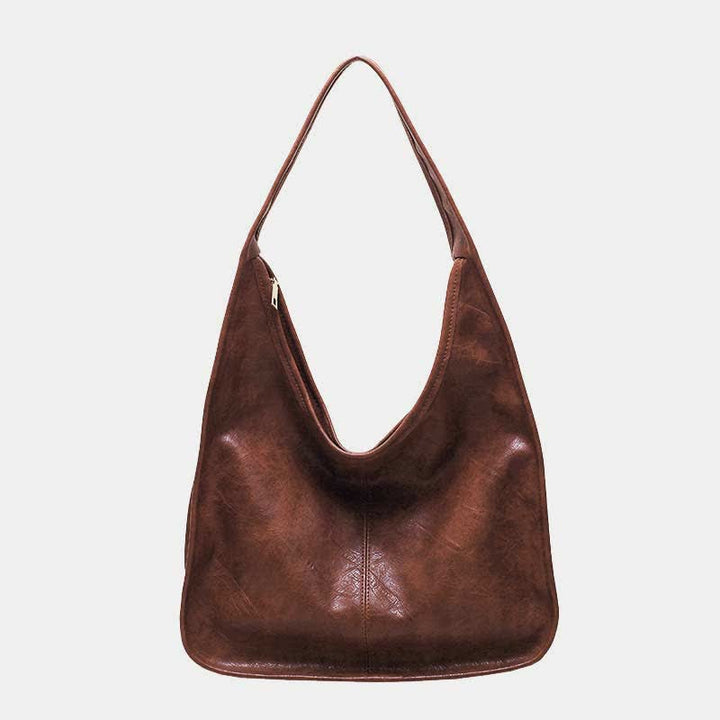 Hobo-Geldbörse, Handtasche für Damen, weiches Leder, Schultertasche mit Griff oben