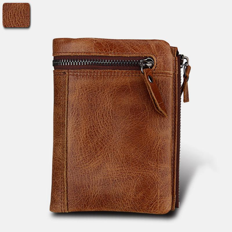 RFID Crazy Horse Leder Geldbörse