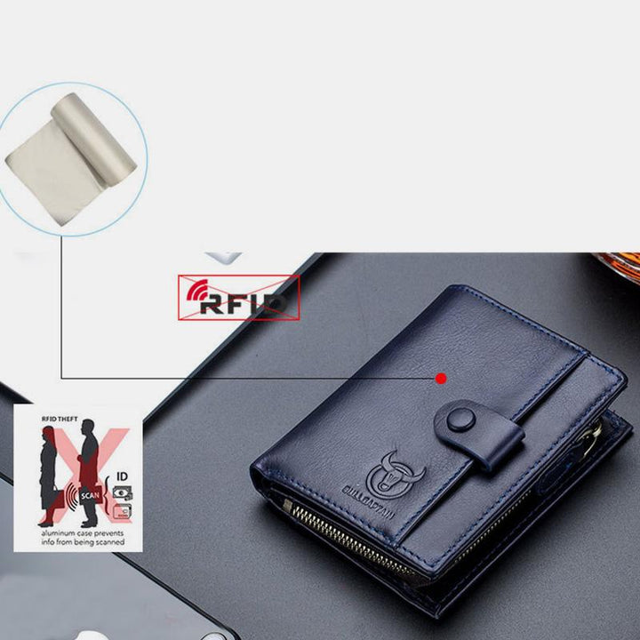 Echtes Leder Vintage Kartenhalter Geldklammer Geldbörse