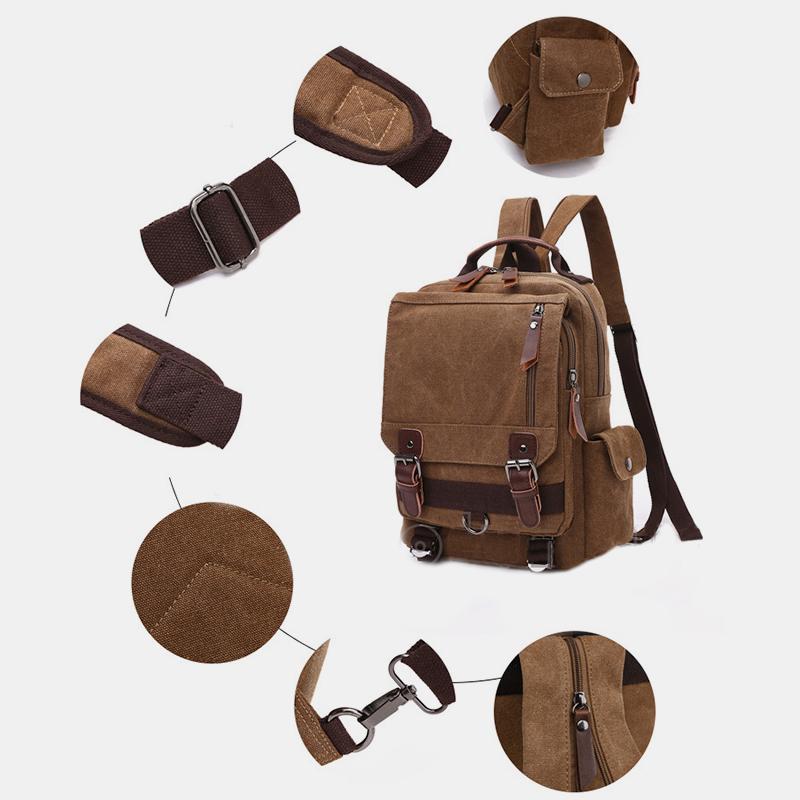 Vintage Outdoor Reise Schulterrucksack