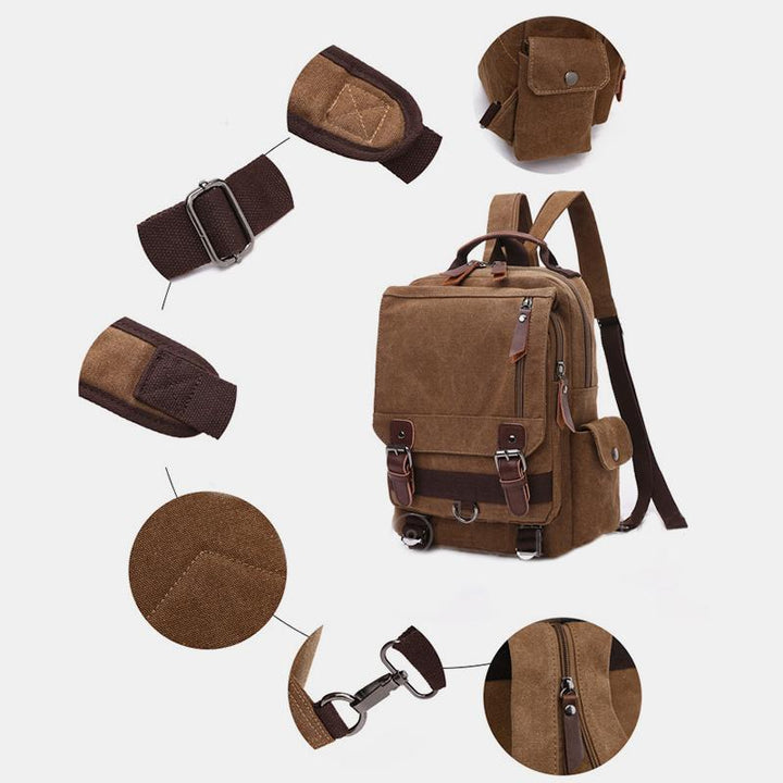 Vintage Outdoor Reise Schulterrucksack