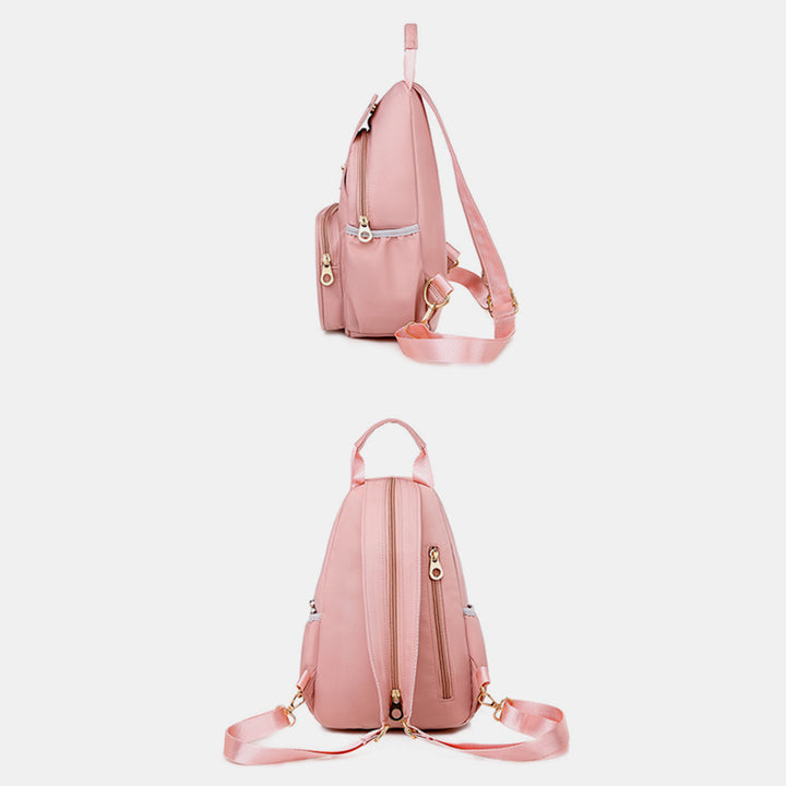 Umwandelbare Schultertasche für Damen, leicht, lässig, Mini-Rucksack, Brusttasche