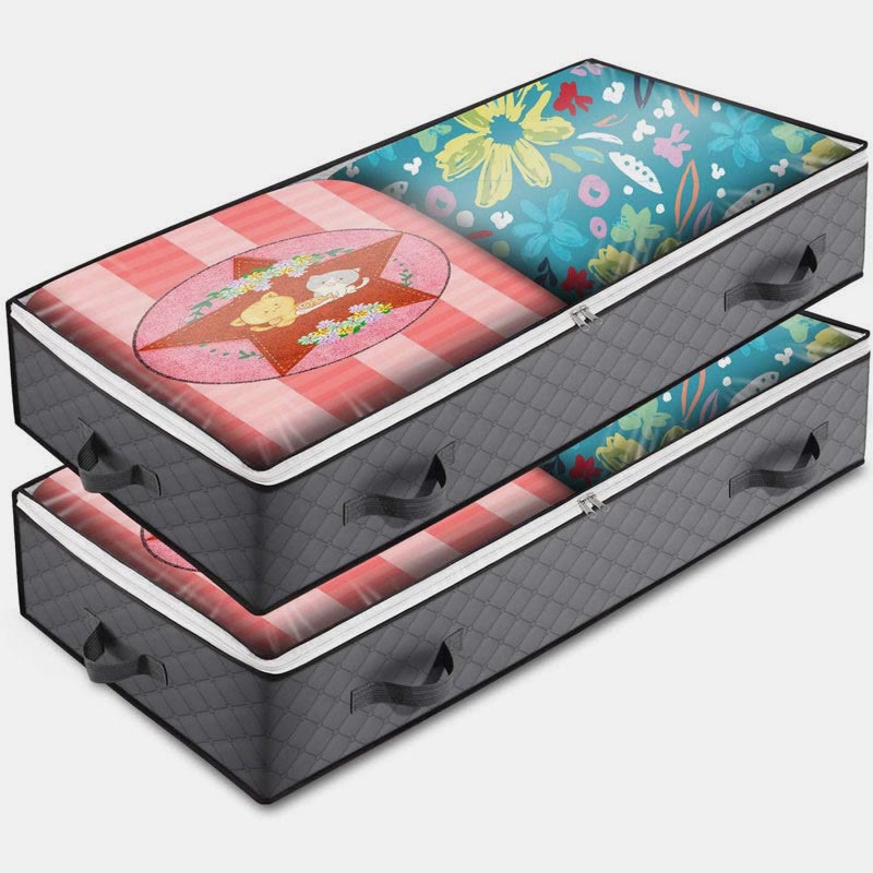 Aufbewahrungstasche für Zuhause, unter dem Bett, faltbar, staubdicht, Quilt-Aufbewahrungsbox