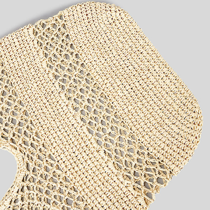 Strandtasche für Damen, gestrickte Retro-Handtasche mit ausgehöhlter Öffnung - image 24