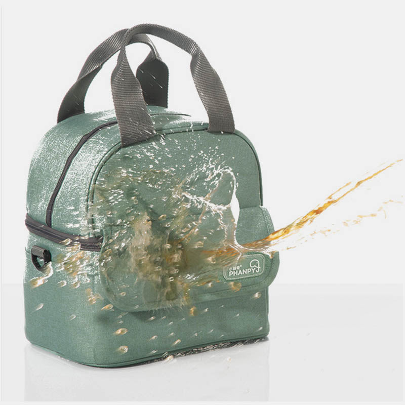 Isolierte Babyflaschentasche, Mamatasche, Kühltasche für Muttermilch mit konturiertem Eisbeutel