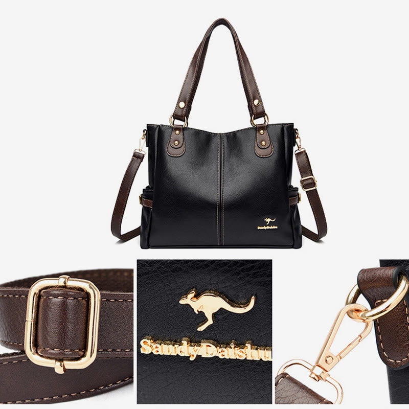 Helle Farbe Handtasche Tote Frauen Dating Große Umhängetasche Leder Geldbörse - image 10