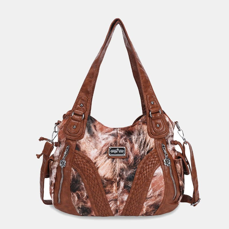 Einfarbige Hobo-Tasche für Damen