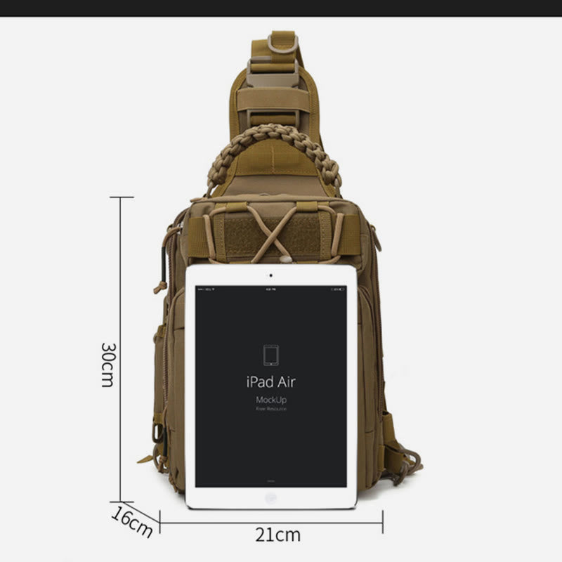 Tatical Brusttasche für Herren, Umhängetasche für Outdoor-Training