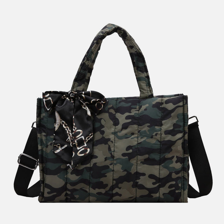 Daunenhandtasche, große Kapazität, abnehmbarer Riemen, Umhängetasche für den Winter