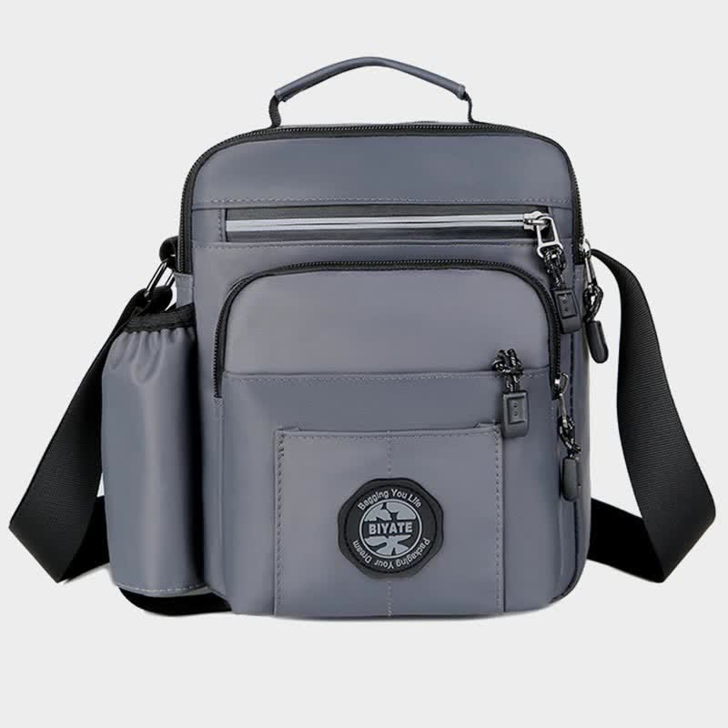 Messenger Bag Umhängetasche Herren Geldbörsen Multi-Pocket Kleine Umhängetasche