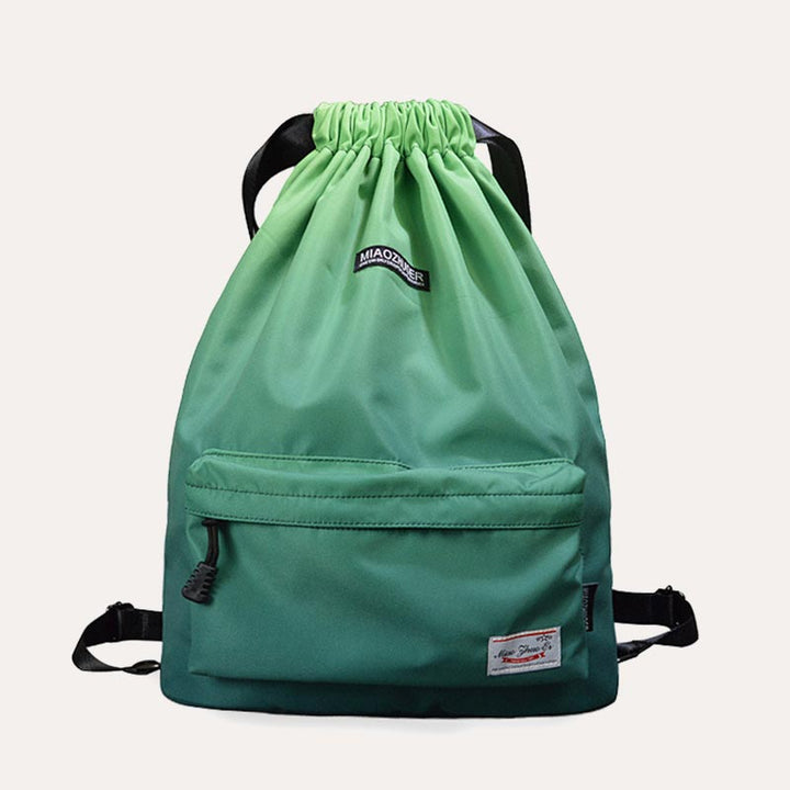 Wasserdichter Nylon-Rucksack mit großer Kapazität und Kordelzug für Sport, Schwimmen, Yoga