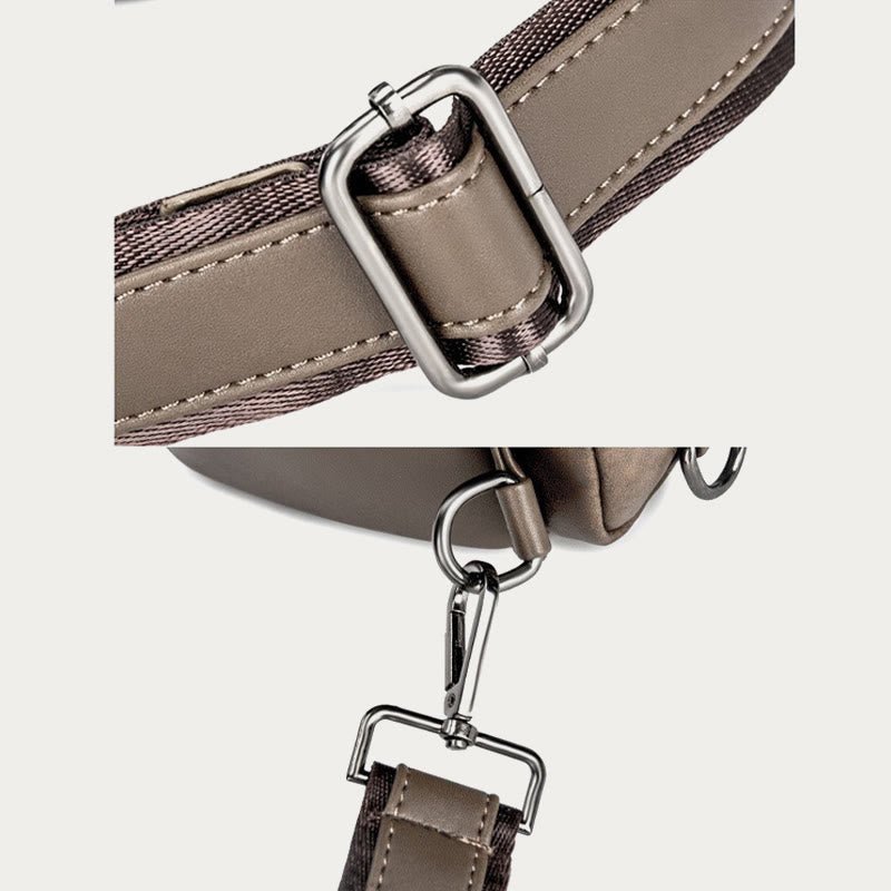 Retro-Schultertasche aus Leder mit Diebstahlschutz und interaktiven Taschen, geräumiger Tagesrucksack