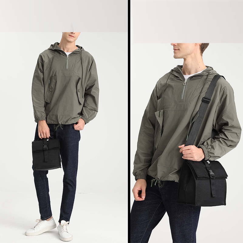 Kühltasche für Damen, isolierte Oxford-Umhängetasche zum Mittagessen