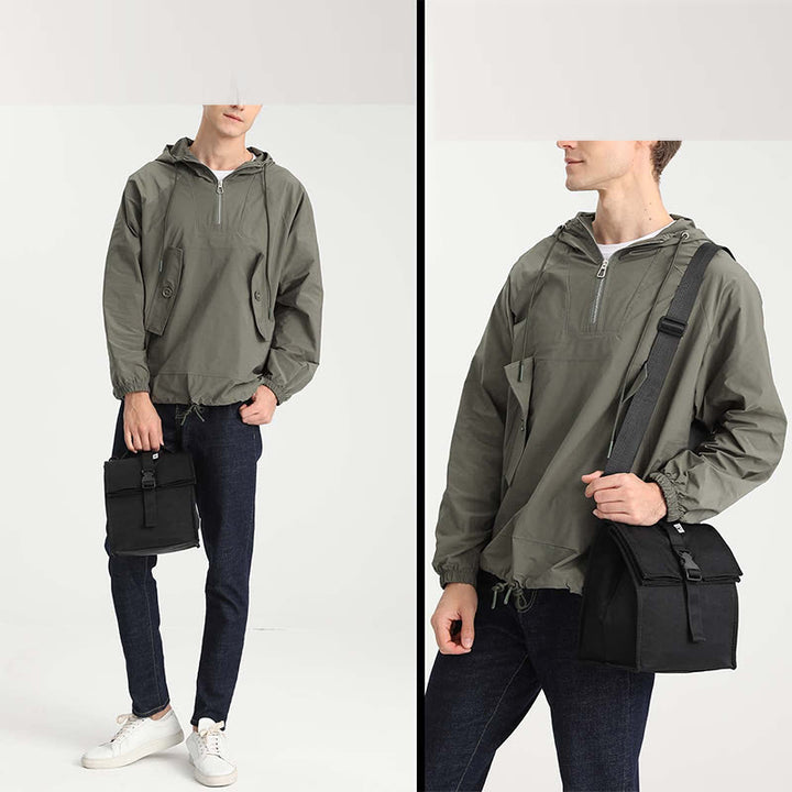 Kühltasche für Damen, isolierte Oxford-Umhängetasche zum Mittagessen