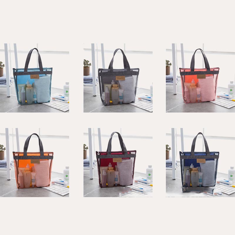 Faltbare, waschbare Netz-Strandtasche, leichte Pool-Tragetasche