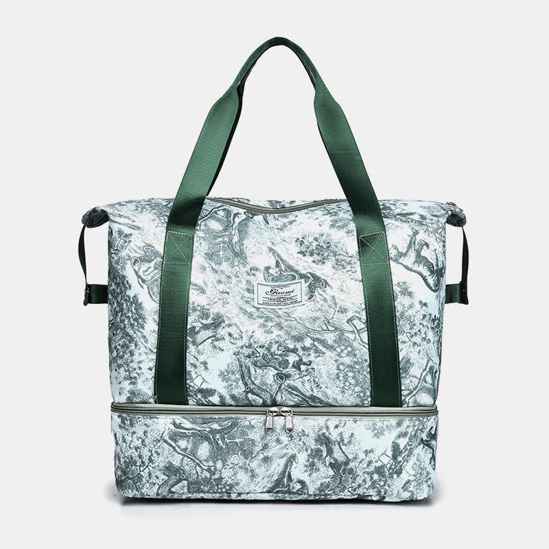 Reisetasche für Damen, Sport-Handtasche mit Nassfach, Schuhfach