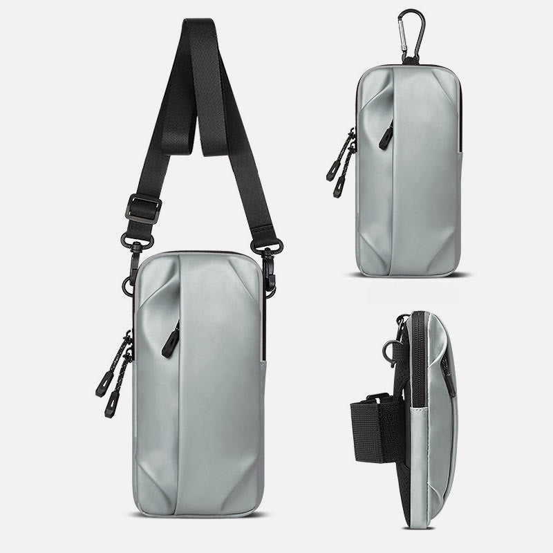Handgelenktasche zum Laufen, wasserdichte Leder-Fitness-Telefontasche