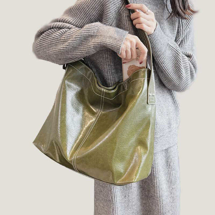 Hobo-Handtasche, Geldbörsen für Damen, große Tragetasche aus Leder, Umhängetasche
