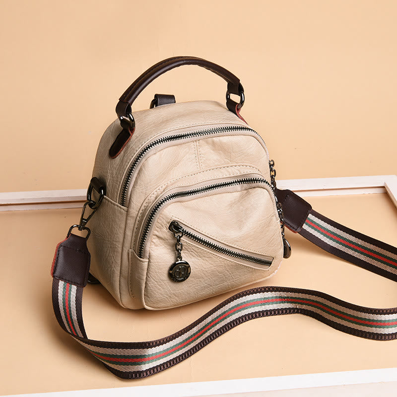 Multifunktionale, weiche Umhängetasche aus Kunstleder, umwandelbarer Rucksack - image 5