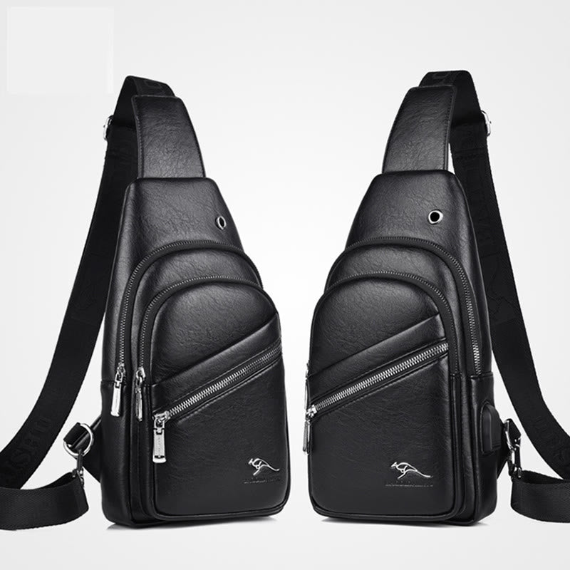 Schultertasche für Herren, große Kapazität, lässig, minimalistischer Umhängerucksack