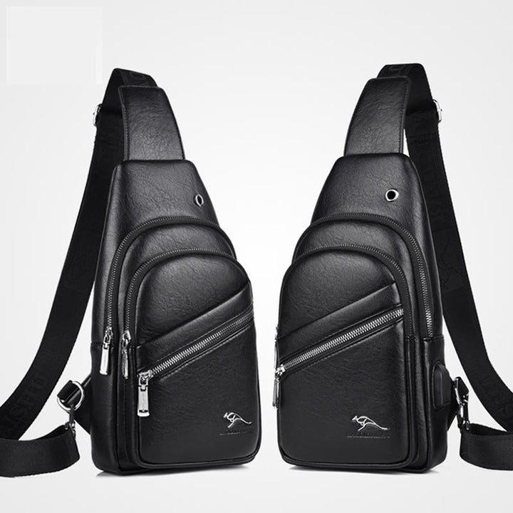 Schultertasche für Herren, große Kapazität, lässig, minimalistischer Umhängerucksack