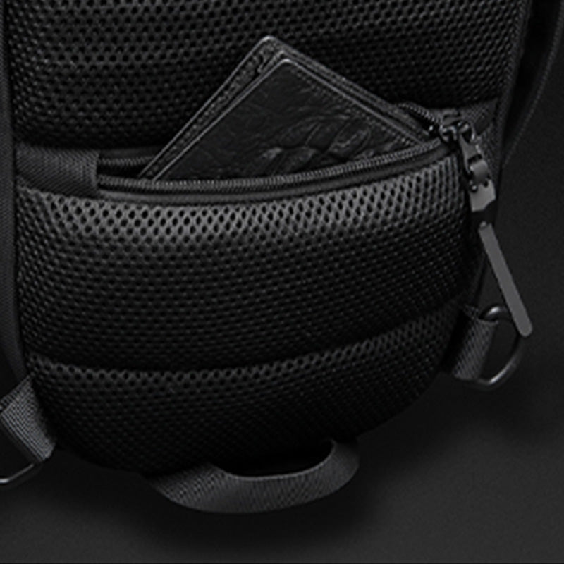 Modische Schultertasche für Herren, wasserdicht, robust, mit USB-Ladeanschluss