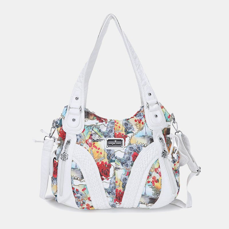 Einfarbige Hobo-Tasche für Damen