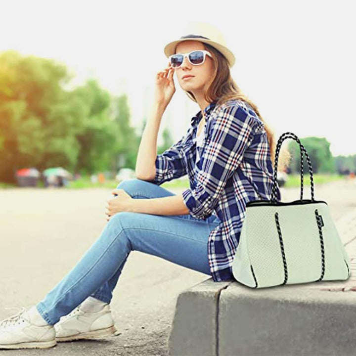 Atmungsaktive Reise-Handtasche mit großem Fassungsvermögen und Schultergurt