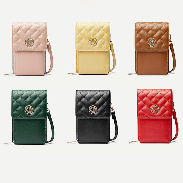 PU Crossbody Handytasche für Damen Schultertasche Geldbörse