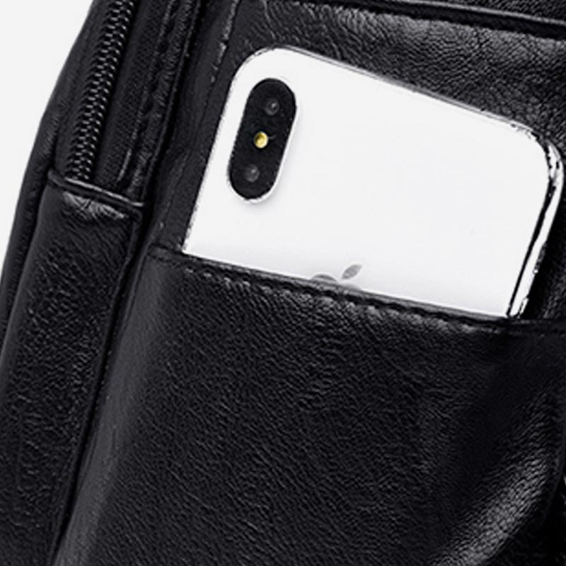 Kleiner Rucksack für Damen, weiches PU-Leder, lässiger Tagesrucksack