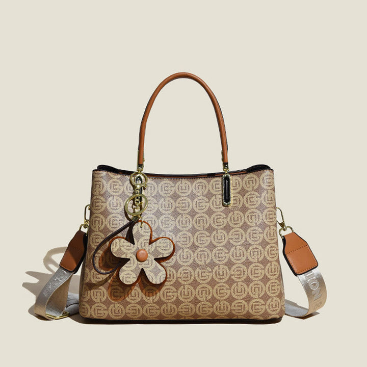 Retro Damen Henkeltasche mit ausgefallenem Muster Umhängetasche