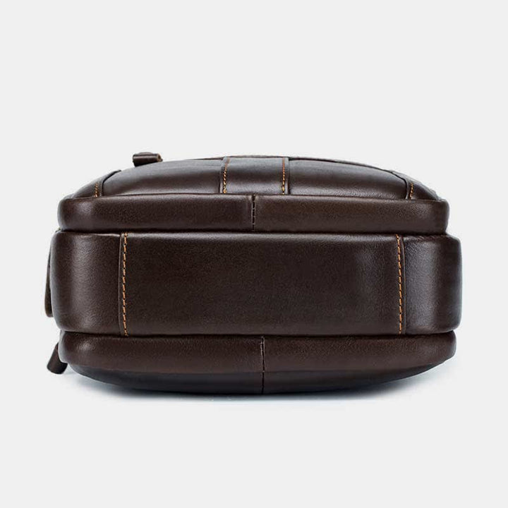 Kleine Umhängetasche aus echtem Leder mit mehreren Taschen, Schultertasche, Reisetragetasche