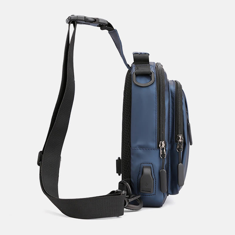 Praktische Crossbody Sling Bag für Männer, wasserdichte Reisetasche