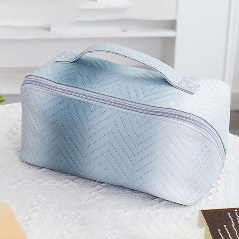 Kosmetiktasche für Damen, Reise-Make-up-Tasche mit Farbverlauf