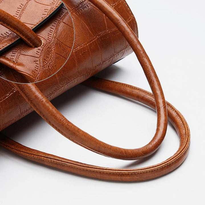 Damen Satchel Handtasche Schultertaschen Robuste Tragetaschen mit Griff oben