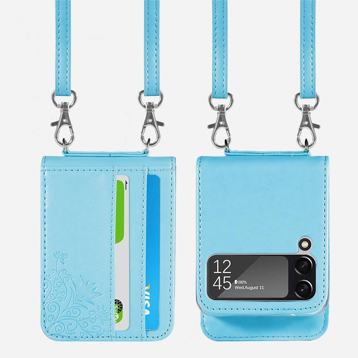 Samsung Galaxy Z Flip 3 Handyhülle Crossbody Handytasche Geldbörse
