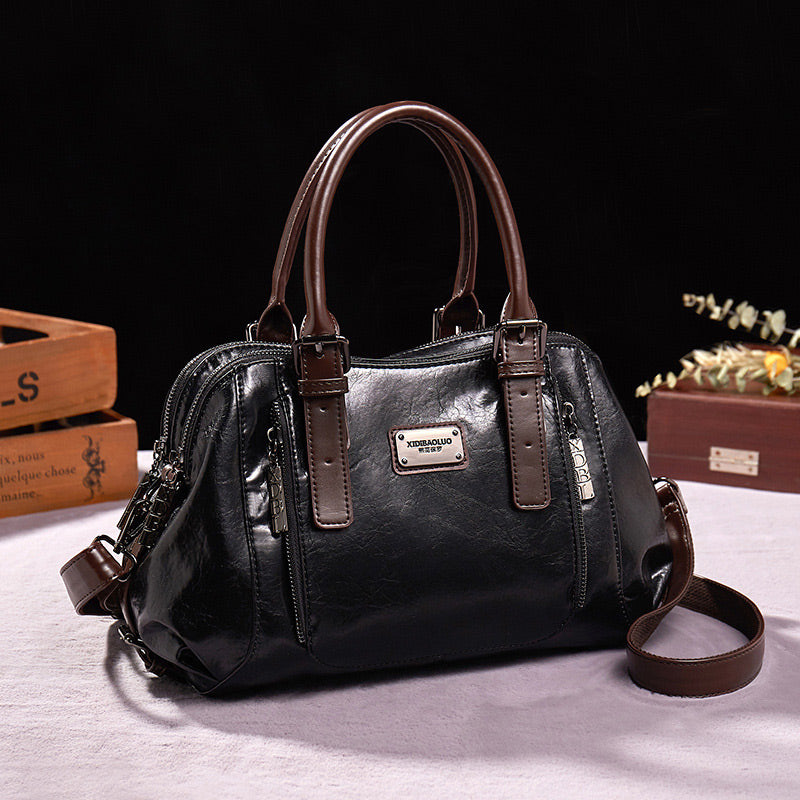 Luxus-Tragetasche im Vintage-Stil mit großem Fassungsvermögen